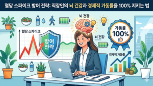 혈당 스파이크 방어 전략: 직장인의 뇌 건강과 경제적 가동률을 100% 지키는 법